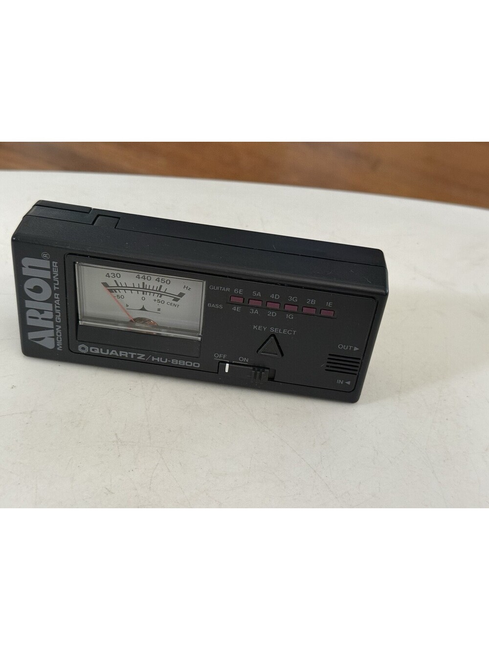 Vintage Arion HU-8800 Quartz Micon Guitar Tuner Made in Japan